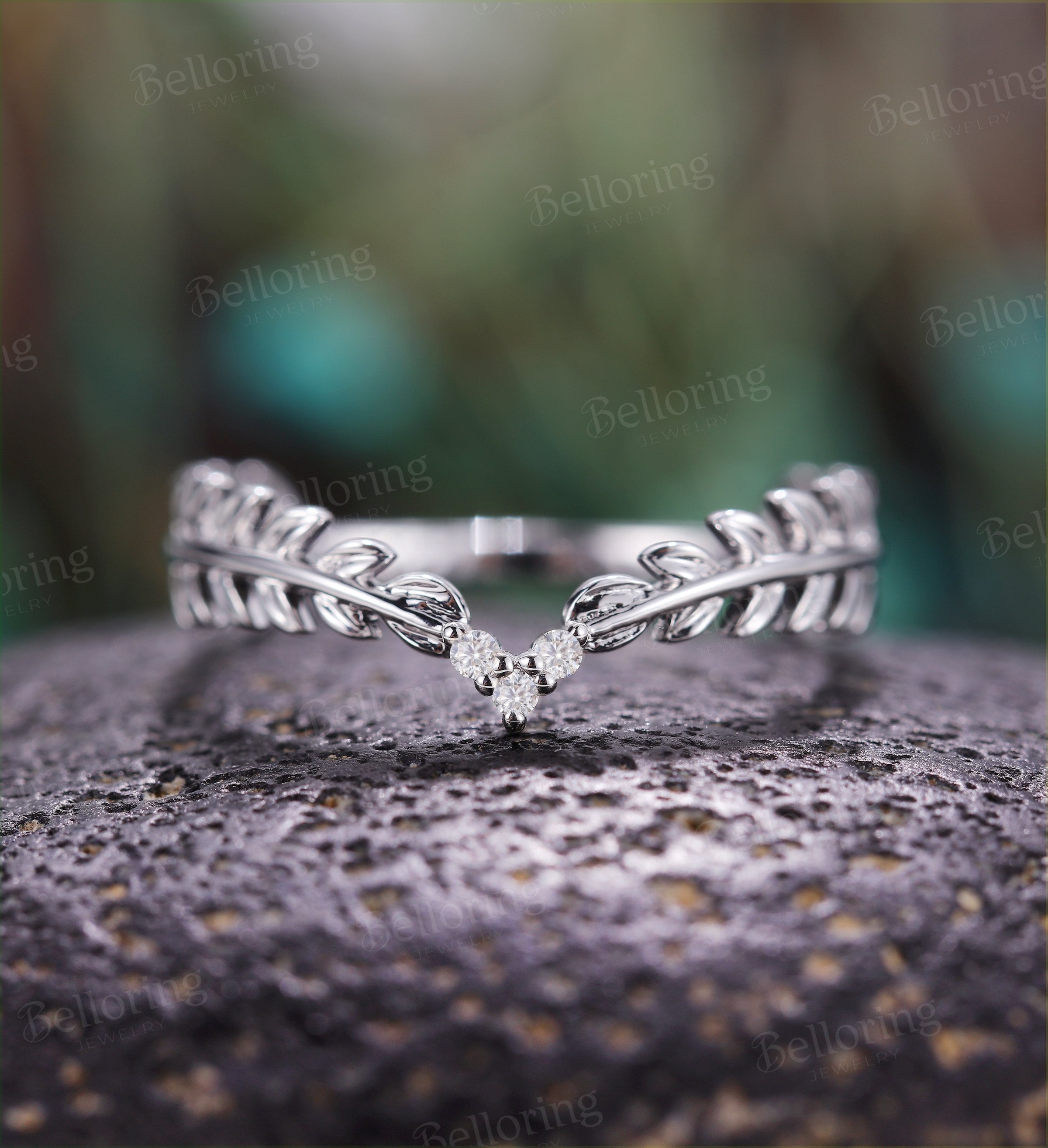 Diamond wedding band Vintage  white Gold unique dainty Art Deco Antique wedding ring   Promise Anniversary wedding ring